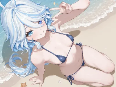 フリーナと海