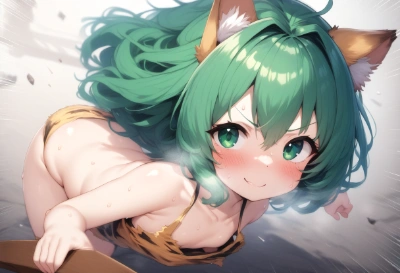 （DALL-E3×Novel AI）（リスペクト）スライディングに定評があるネコミミ少女