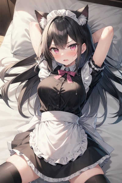 猫耳メイドさん