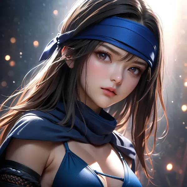 青い影の神秘少女