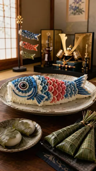 鯉のぼりケーキ(子どもの日・全部盛り)