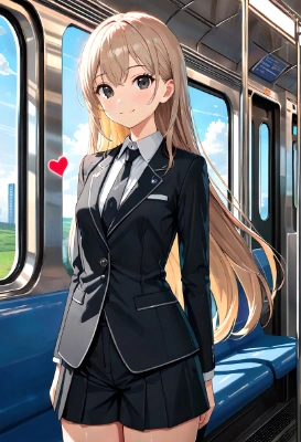 ロングヘア後輩ちゃん