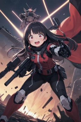 戦場を\"遊び場\"だと思ってるロボ娘
