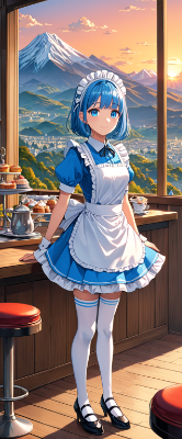 日暮のウエイトレスさん