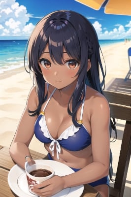 夏だからアイスココア(ココア色)