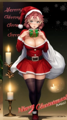 鬼滅の刃×甘露寺蜜璃！セクシーなサンタコスチュームでメリークリスマスとイルミネーションを楽しむ