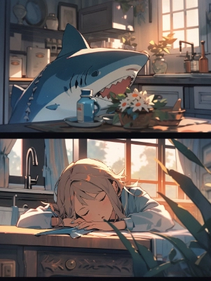 サメと共同生活