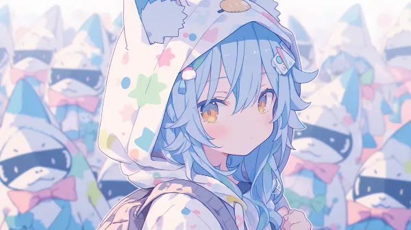 青髪少女とふわふわぬいぐるみの冒険