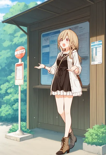 バス停で始まる小さな夏の冒険