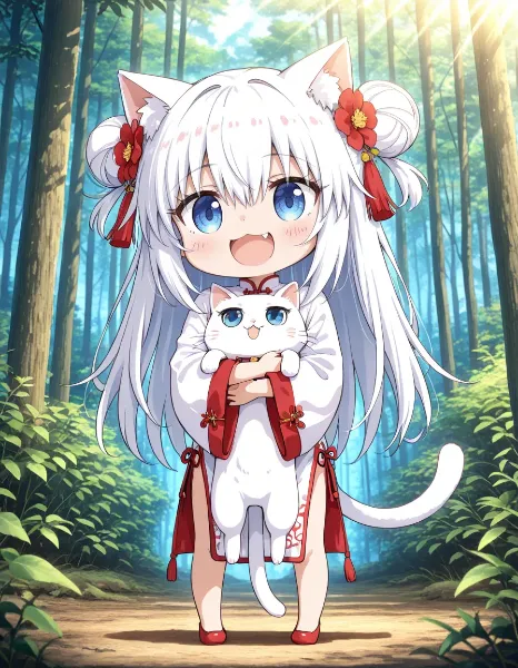 しらたまちゃん祭りで遊ぶニャ♪