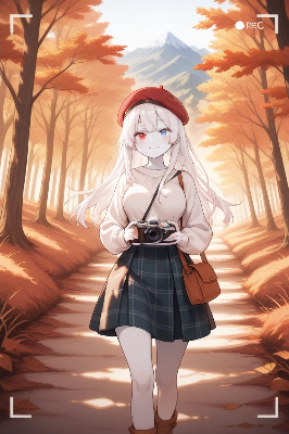 秋の森で紡ぐ思い出のシャッター