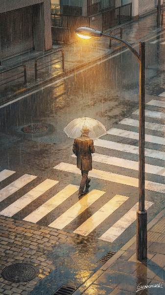 雨音だけが主役の夜／スマホ壁紙アーカイブ