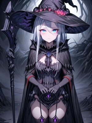 闇属性の魔女ちゃん 001