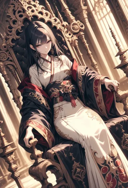 玉座の黒髪女王