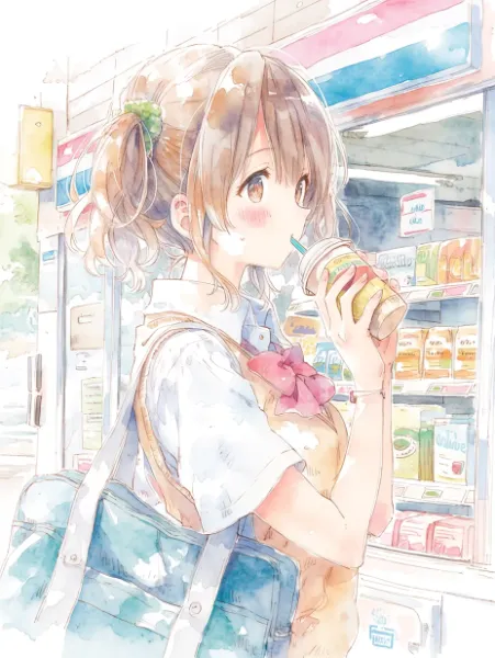 学校帰りの甘いリフレッシュ。