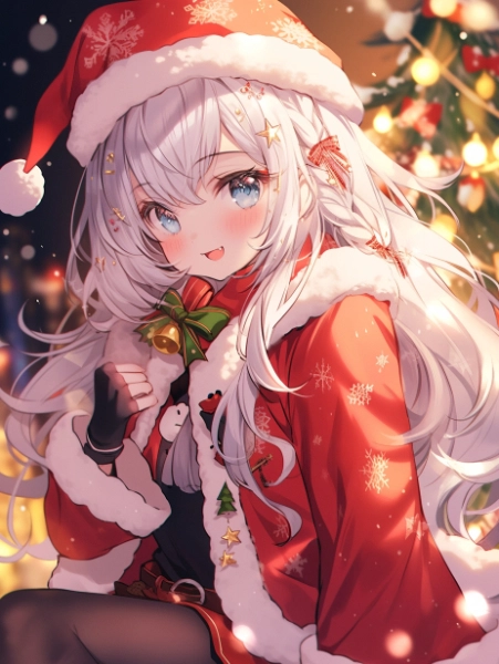 No.483 クリスマスツリーとサンタガール