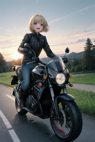 あみちゃん＠バイク