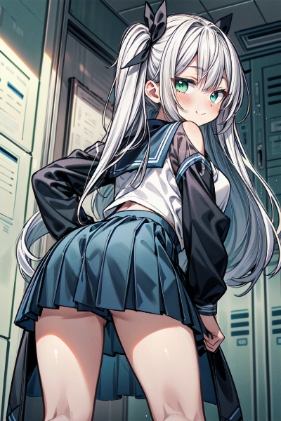 更衣室の中で