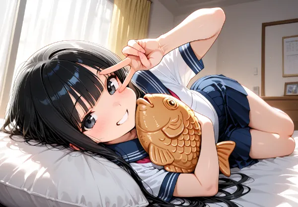 たい焼きのぬいぐるみと