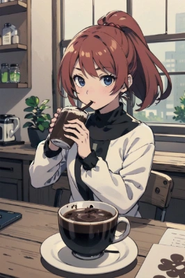 ホットにしたんだ。暑くない？