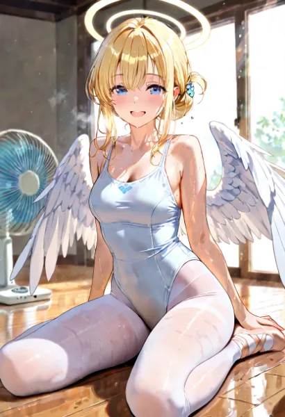 バレエタイツのギャル天使さん！