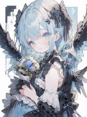 blue bouquet