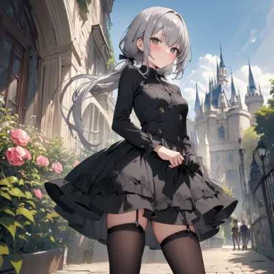 白髪の女の子1