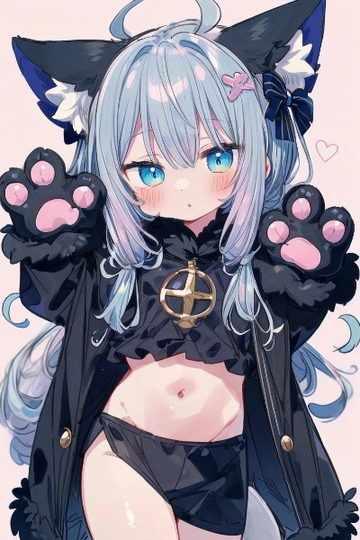 へそ出し猫男の娘