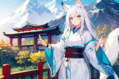 和服ケモ耳少女