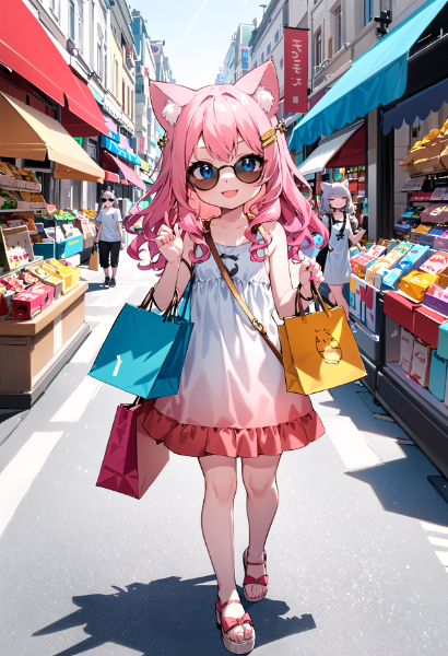 いっぱい買い物した！