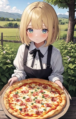 田舎で作られたピザはおいしい気がする。