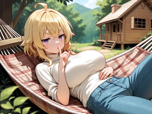 😒「…　しー…」