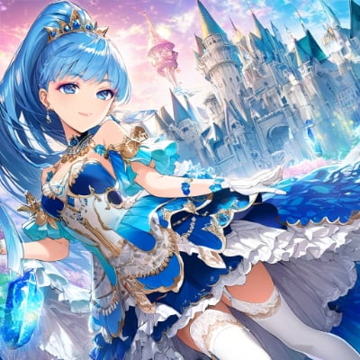 異世界の青髪お姫様