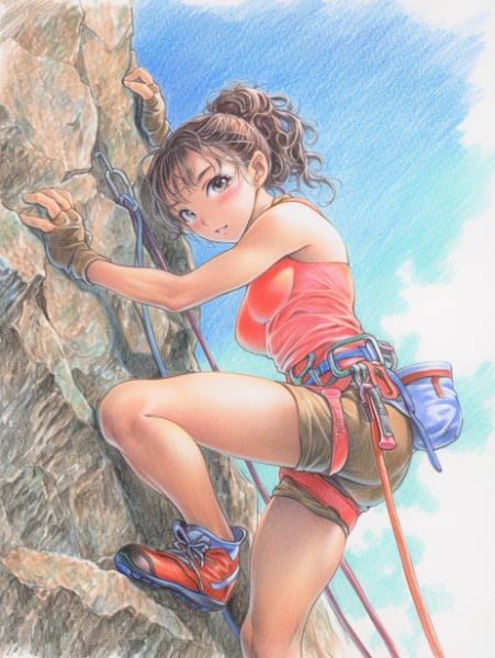 No.1560 ロッククライミングガール