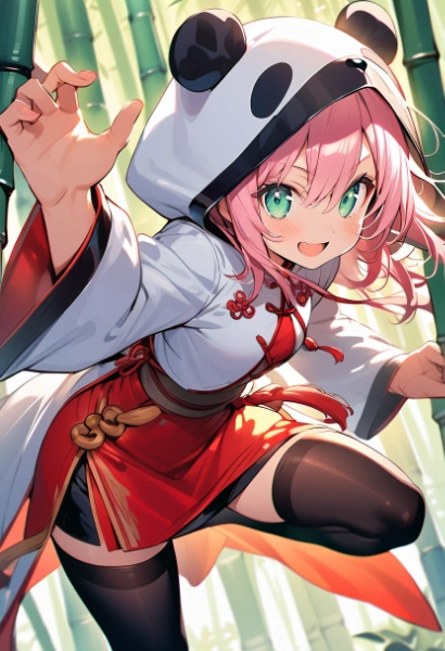 パンダフードのカンフー少女