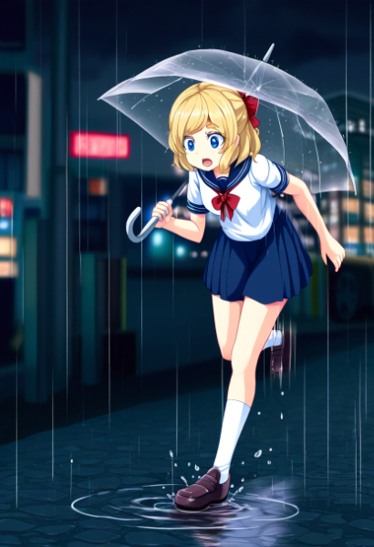 雨がっつり降ってきた