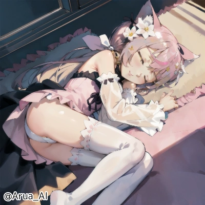 疲れたからオネンネニャ