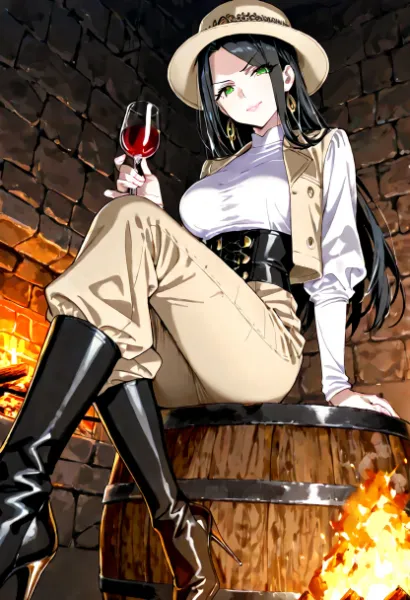 炎の中で飲む酒