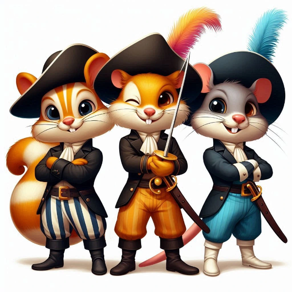 囓歯目（げっしもく）三銃士