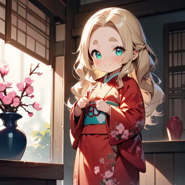 桃の節句のおでこちゃん