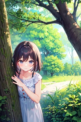 林の中から