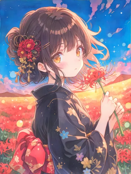 彼岸花に祈りを込めて