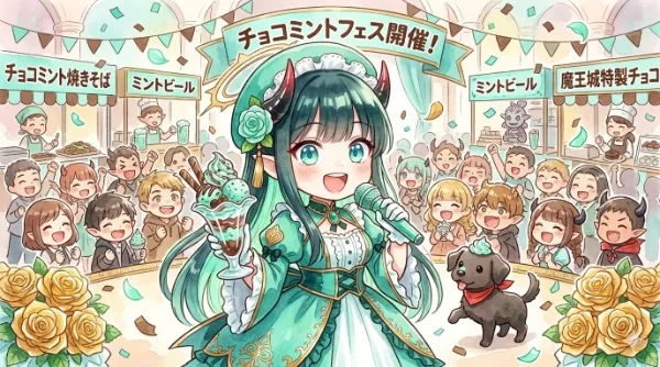 魔王城でもチョコミントフェスなのじゃ！