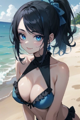 沙理亜ちゃんの水着は意外と可愛い