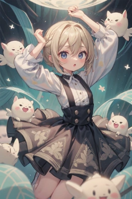 サスペンダースカート