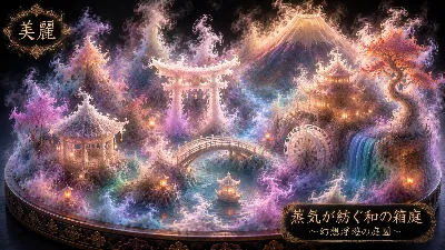 蒸気が織りなす幻想の浮遊庭園
