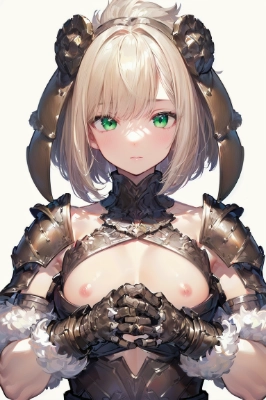 手袋が硬くて不満な女騎士