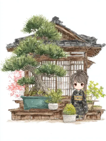 盆栽の家で紡ぐ少女の秘密。