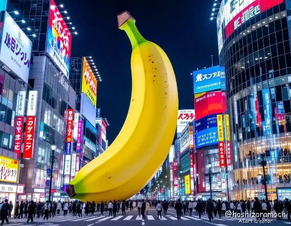 巨神降臨！メガバナナ東京侵攻 - The Giant God Descends! Mega Banana Invasion of Tokyo