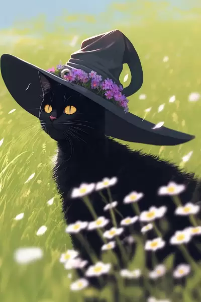 看板猫の鈴音＋帽子